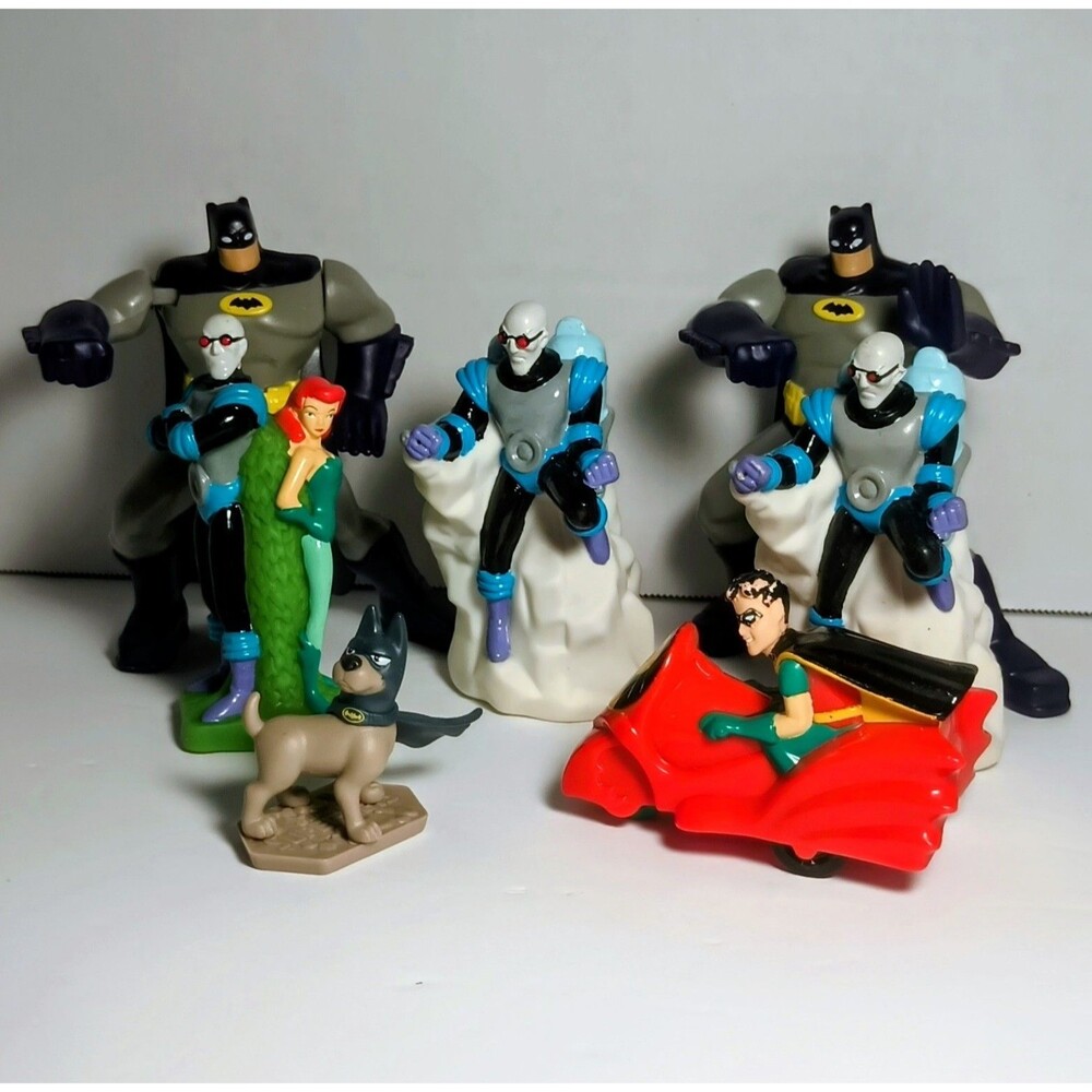 DC Comics Batman Robin Poison Ivy Mr. Freeze Figure Mixed Lot Toys Happy Meal
